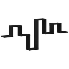 Étagère Murale Blanche 104,5X10X43 Cm En Bois D'Ingénierie, Présentoir Mural 