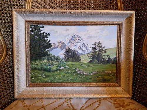 Peinture ancienne huile sur - peinture, ancienne,