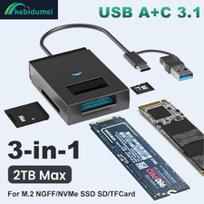 Boîtier Externe SSD M.2 NVMe/NGFF – USB-C 10Gbps + Lecteur SD/TF MAC/PC/Phone