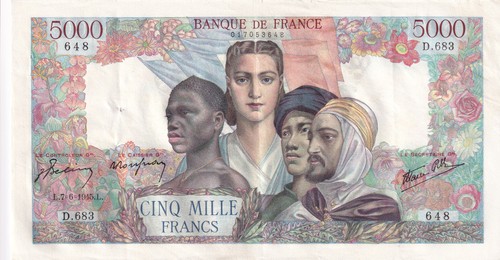 France 5000 francs empire - france,