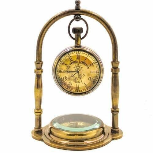 Horloge bureau laiton de - bureau,