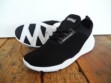 DVS Chaussures CINCH LT Baskets Femmes Neuf Noir-Blanc Tricoté Américaine 6