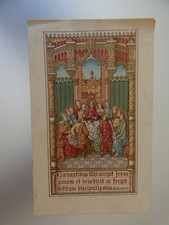 image pieuse la cene , lith st augustin . verso : congres eucharistique