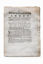 Arrêt Parlement Dauphiné