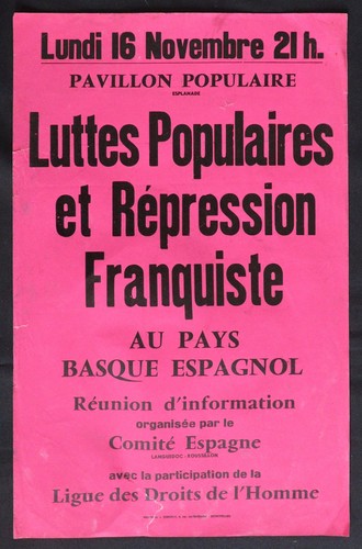 Affiche lutte répression - lutte,