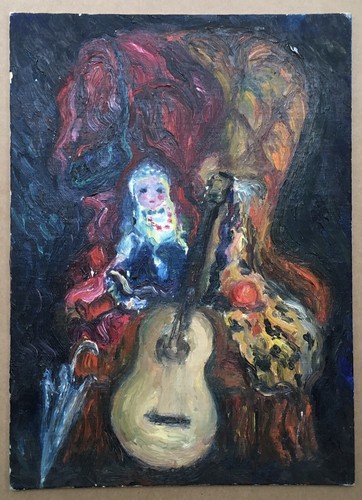 Tableau huile ecole russe - tableau,