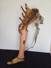 Rare Prothèse de Jambe Articulée HANGER France  