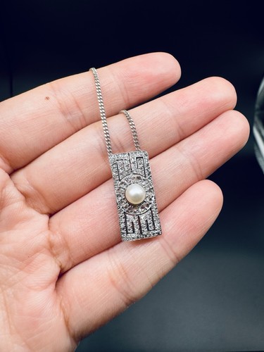 Collier pendentif art deco - collier,