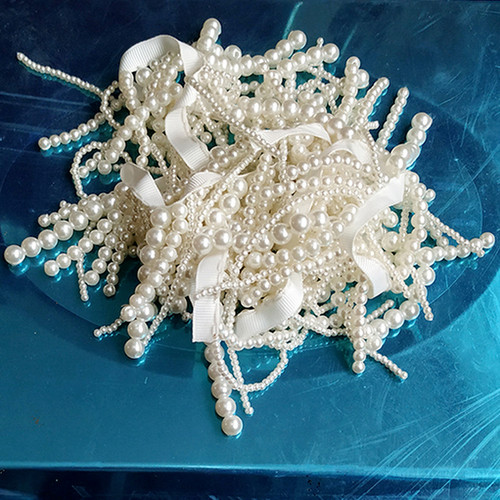 Ruban franges perles - ruban, À