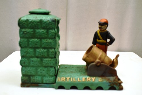 Tirelire artillerie vintage - tirelire,