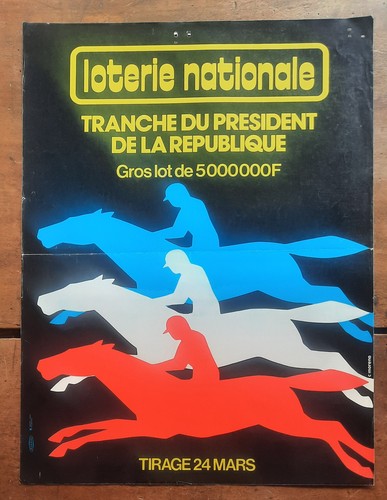 Affiche originale loterie - affiche,