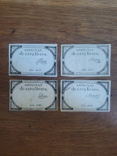 France lot assignats 5 - france,