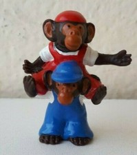 RARE ANCIENNE FIGURINE PVC " SINGES " OMO PUBLICITAIRE PUB LESSIVE OMO MICRO 