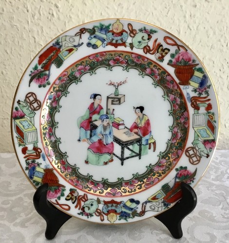 Assiette chine famille rose - assiette,