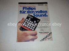 Philips cassette tape ad clipping Germany 1970s