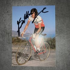 Carte Postale Giovanni Battaglin Cyclisme  Équipe Inoxpran Dédicacée