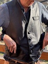 Indémodable GILET cuir  Taille L.  style perfecto  blouson vintage