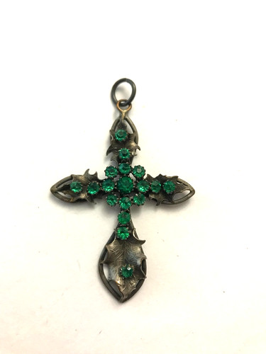 Ancien pendentif croix - ancien, à
