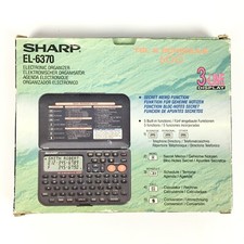 Sharp EL-6370 Avec Petit Défaut / Electronic Organizer / Agenda Electronique 600