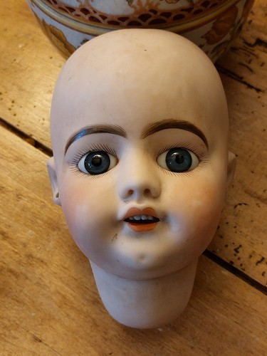 Ancienne tête poupée - tête, de