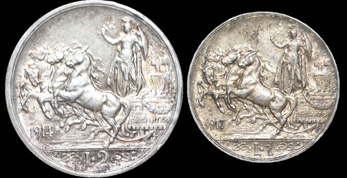 Italy unc 1914 - unc, 1917