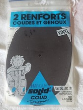 coudes et genoux patches renforts protége vintage ancien  marron vinyl