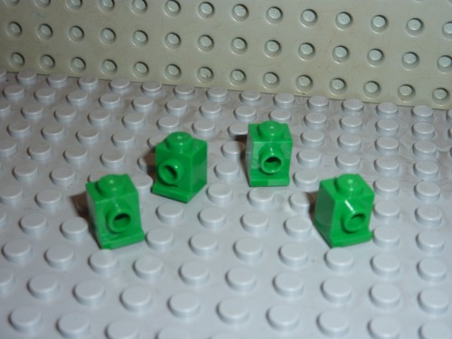 Lego train green brick with - green,