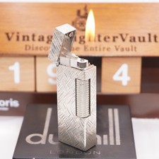 Briquet Dunhill argent motif