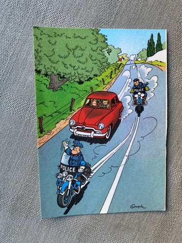 Franquin spirou carte postale - franquin,