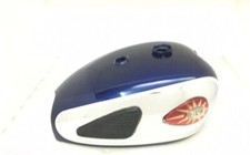 Réservoir d'essence chromé BSA A7 A10 Super Rocket Blue + badge + genouillère...