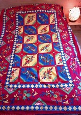 Nappe , Jete de Canapè , Dessus de Lit , Tenture - Fait Main