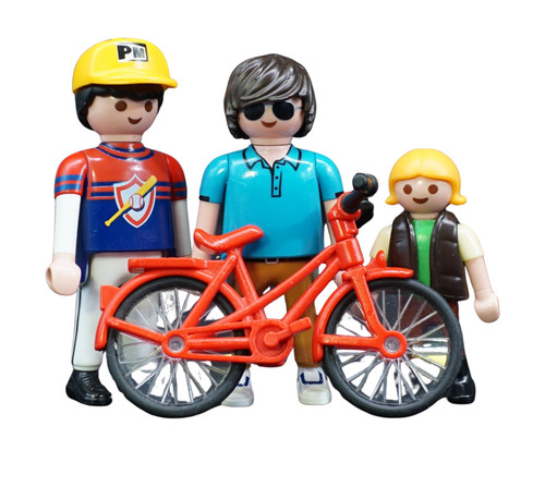 Figurines playmobil avec vélo - playmobil,