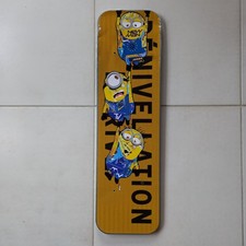 panneau de chantier dénivellation LES MINIONS autocollants publicitaires 90x25