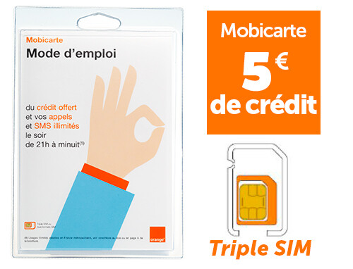 Mobicarte neuve orange - neuve, carte