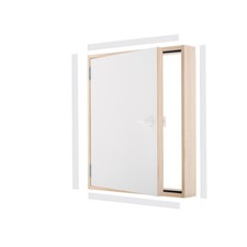 Genouillère porte battante bois EXTRA TERMO Ud=0,85 W/m²*K Oman 110x70 70x110