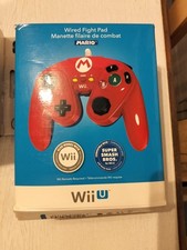 CONTROLLER MANETTE MARIO SUPER SMASH BROS WIRED FIGHT PAD WII U WIIU