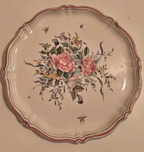 Grand plat tarte faïence - grand,