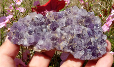 Amethyste Mauve "fantôme" 9x4cm Brésil minéraux collection améthyste reiki soin