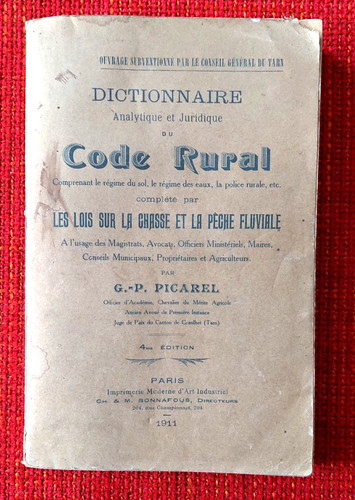 Code rural 1911 complété par - code,