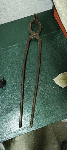 Outil ancien pince forgée - , ancien,
