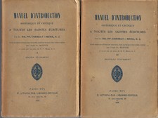 CORNELY-MERK-MANUEL D'INTRODUCTION A TOUTES LES SAINTES ECRITURES-LIVRE ANCIEN