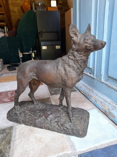 Bronze loup signé - rené, paul