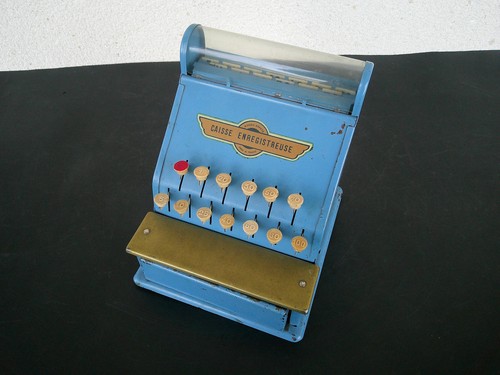 Jouet ancien tole bleue - ancien,