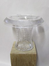 Antique Cut Crystal Glass Vase