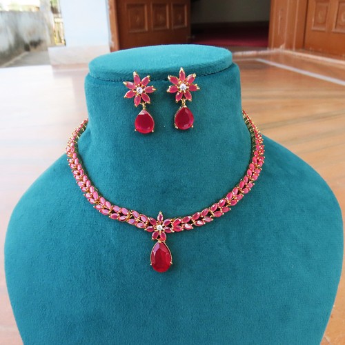 Parure collier boucles - parure,