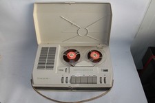 Magnétophone portable à bande vintage Loewe opta 414 années 60 (57650)