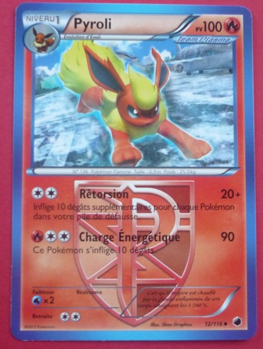 Carte pokemon pyroli - , 12/116