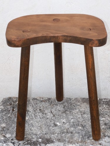Ancien tabouret banc tripode - banc,