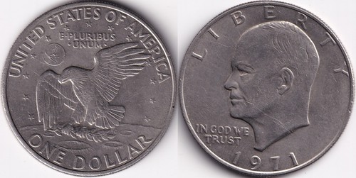 Dollar 1971 usa eisenhower - 1,