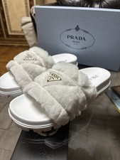 Claquette Prada Femme 38,5 Calzature Donna, Montone